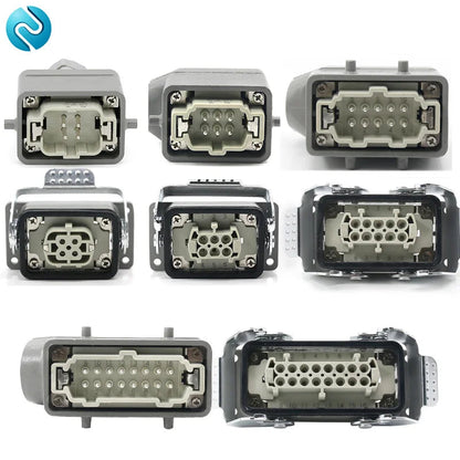 Heavy Duty Metal Locking Connectors - 4 6 10 16 20 24 32 48 Pin - 16A Rated