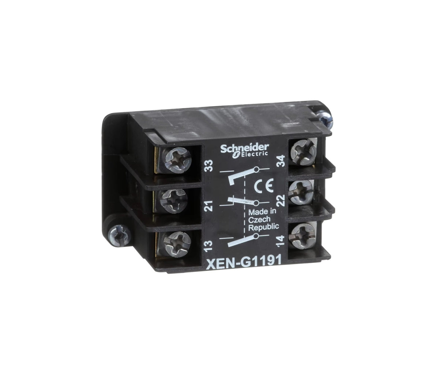 Schneider Double Pressure Contact Block XENG1191 - Sold in Quantity of 6x Contact Blocks