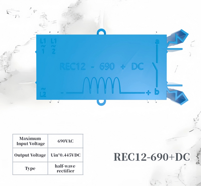 REC12-690+DC Brake Rectifier Module to suit Konecranes, SWF, Demag, Verlinde - Part No. 60010145