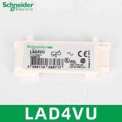 Schneider Mechanical Interlock, Surge Suppression Modules LAD4CM LAD4RCU LAD9R1V LA9D09978C LA4DA2U LAD9R1 LAD4VU LAD9V2