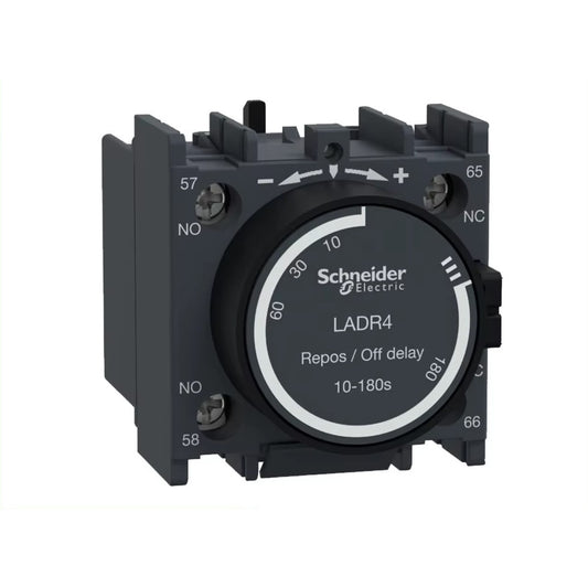 Time off delay auxiliary contact block 1NO+1NC screw clamp terminals